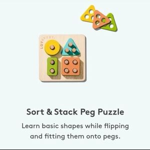 Lovevery Sort & Stack Peg Puzzle